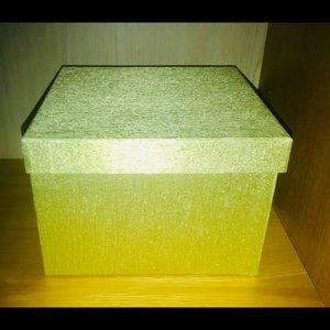 New Gold Colored Cardboard Textured Box 6”x 8 3/4”